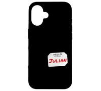 Hi My Name Is Julian Lazy - Disfraz de Bricolaje para Fiestas Carcasa para iPhone 16