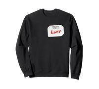 Hi My Name Is Lucy Lazy - Disfraz de Bricolaje para Fiestas Sudadera