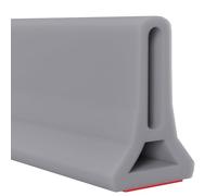 Hi-Na Umbral de ducha plegable de 3 pies/5 pies/6 pies/8 pies y 10 pies, barrera Watei para ducha y tapón de agua, mantiene el agua dentro del umbral del agua para separación húmeda y seca (gris, 8