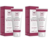 HI Sensitive | Crema Hidratante Nutritiva | Crema Facial Antioxidante y Calmante con Manteca de Karité | Hidratación Diaria para las Pieles Sensibles | Cara, Cuello y Escote (Paquete de 2)