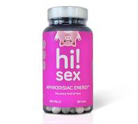 Hi!Sex Stimulating Energy - Suplemento Natural Estimulante para Mujeres y Hombres con Maca, Tribulus, L-Arginina y Ginko - Apoyo a la Testosterona - Energía y equilibrio hormonal - By Sexitive