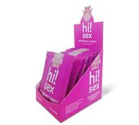 Hi!Sex - Suplemento Afrodisíaco Natural con Maca, Tribulus y Ginseng By Sexitive. Aumenta Libido y Energía Sexual y Testosterona en Hombres y Mujeres. Caja con 10 sobres x 4 Caps cada uno.