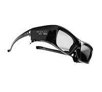 Hi-SHOCK DLP Pro 7G Black Diamond Gafas 3D | DLP Link 3D compatibles con proyectores DLP 3D de Acer, BenQ, Viewsonic, Optoma, LG [gafas con obturador | 96-200 Hz - recargables | DLP Link]