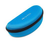 Hi-SHOCK "Hi-Case - Estuche rígido de absorción de impactos con lazo y cremallera - Con paño de microfibra [resistente - repelente al agua - azul - 18,5cm x 8,5cm x 6,5cm]