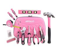 Hi-Spec Kit de Herramientas Básicas para Hogar y Oficina Compacto, Rosa