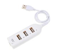Hi-Speed Hub USB Hub Mini USB 2.0 4-Port Splitter for PC Laptop Notebook Receiver Computer Peripherals Accessories (Color : White)
