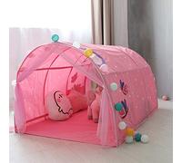 HI SUYI Carpa tipo túnel para cama infantil de 90 a 100 cm de ancho, para litera, de tela, rosa, individual
