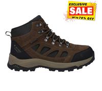 Hi-Tec Bandera Expedition Hombre Exterior Cuero Senderismo Mid Botas Ancho Café