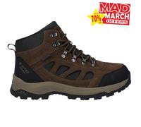 Hi-Tec Bandera Expedition Hombre Exterior Cuero Senderismo Mid Botas Ancho Café