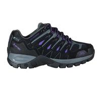 HI-TEC CORZO Low/TORCA Low Women, Botas montaña Mujer Botas Senderismo Mujer,Calzado Trekking Membrana Impermeable y Transpirable Dri-Tec® (CORZO Low WP WO'S Black/Charcoal/Berry, 40)