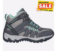 Hi-Tec Jaguar Mid WP para Mujer, Color carbón/Grafito/Gris frío/liquen-uk4, Botas para Senderismo, Charcoal Graphite Cool Grey Lichen, 37 EU