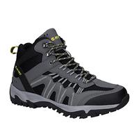 Hi-Tec Jaguar Mid Wp - Botas de senderismo para hombre, Grafito Negro Citron, 43 EU