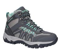 Hi-Tec Jaguar Mid WP para Mujer, Color uk7, Botas para Senderismo, Liquen Gris frío Grafito carbón, 40 EU
