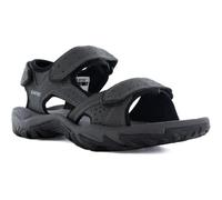 Hi-Tec NERPA Sandalia deportiva hombre, zapatillas exterior senderismo, calzado de uso diario con planta de serraje (Charcoal/Black, numeric_43)