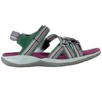 HI-TEC Sandalias deportivas mujer verano Formosa, puntera abierta, correa ajustable (Warmgrey/Berry/Jungle Green, Sistema tallas calzado EU, Adulto, Mujer, Números, mediano, 40)