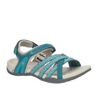 Hi-Tec Savanna JRG, Sandalias Deportivas, Negro, Azul Marino, Menta, 35 EU