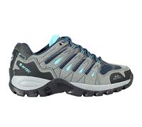 HI-TEC TORCA Low Women, Botas montaña Mujer, Botas Senderismo Mujer,Calzado Trekking Membrana Impermeable y Transpirable Dri-Tec® (Cool Grey/Navy/Blue Curaçao, Numeric_38)