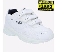 Hi-Tec XT115 Júnior Niño Informal Toque Tira Zapatillas Blancas