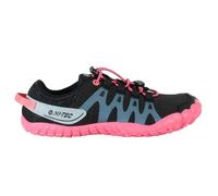 HI-TEC - Zapatillas Barefoot Mujer Abyss Women's | Deportivas Barefoot Mujer Montaña, Senderismo | Calzado Respetuoso, Cómodo, Minimalista | Ligero, Transpirable y Flexible | Negro/Fresa, 36