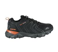 HI-TEC - Zapatillas Trekking Hombre Kinyeti WP | Zapatillas Montaña Hombre, Senderismo | Pies Secos con Membrana Impermeable, Tracción Óptima, Cómodas | Black/Orange Rust, 42