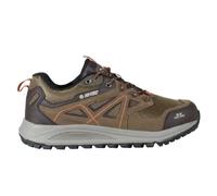 HI-TEC - Zapatillas Trekking Hombre Tambre Low WP | Zapatillas Montaña Hombre, Senderismo | Pies Secos con Membrana Impermeable, Tracción Óptima, Cómodas | Teak/Chocolate/Cinnamon Stick, 41