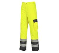 Hi-Vis Lined Contrast Trousers, colorYeNa talla XL