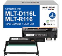 HI-VISION HI-YIELDS Cartucho de tóner compatible y unidad de tambor R116L de repuesto para Samsung 116L MLTD116L MLT-D116L Uso con impresora Xpress M2625D M2675FN M2676FH M2875FW M2875FD M2885FW M287x
