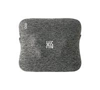 Hi5 Bravo Cojín de masaje Shiatsu con función de calor, apagado automático, funda lavable para hombros, cuello, espalda y piernas, color gris oscuro