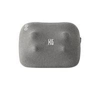 Hi5 Bravo Mini cojín de masaje shiatsu con función de calor, apagado automático, lavable para hombros, cuello, espalda y piernas, gris