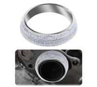 HIAHXC 1 pieza Junta de escape de auto Junta de escape universal Juntas de escape Versátil Junta de brida de auto Donut Junta de sello Grafito(65mm)