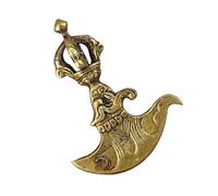 HIAKDOFT 1 pieza Amuleto de Cobre Colgante de Vajra Pestle Decoración Feng Shui para Hogar Accesorio Elegante y para Claves Joyería de Cobre Artesanal