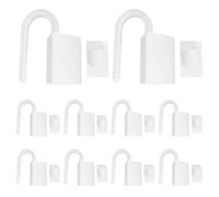 HIAKDOFT 10 Clips de Puerta Anti- Tapón de Puerta para Bebés Protege Dedos Portazos Ligero ABS para Hogar Hotel Oficina