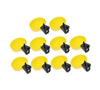 HIAKDOFT 10 Piezas Bebederos Automáticos De Plástico para Aves y Loros Unidades Diseño Antivuelco para Jaulas De Aves Pequeñas