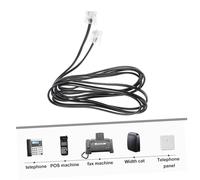 HIAKDOFT 10 piezas Cable Teléfono Plano Núcleos Metros Línea para Teléfono Fijo con Revestimiento PVC Resistente Núcleo de Cobre Transmisión sin Accesorios para Línea Fija y Oficina