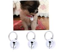 HIAKDOFT 10 Piezas Campanillas Metálicas para Mascotas Accesorios para Collares Perros y Gatos Decoración Plateada Resistente y Duradera