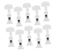 HIAKDOFT 10 Piezas Clips Giratorios para Etiquetas de Mercancía Soporte Transparente Multifunción para Supermercados y Tiendas Exhibidor Flexible para Publicidad y Señalización