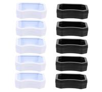 HIAKDOFT 10 Piezas Cuencos para Reptiles Comedero y Bebedero para Tortugas Geckos y Plástico Duradero Adecuado para Alimentación Diaria