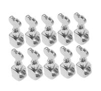 HIAKDOFT 10 Piezas Metal Needle Clamp Replacement Rotatable Handle Screw Compatible With Vintage Butterfly Sewing Machines For Tailors Dress Makers