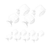 HIAKDOFT 10 Piezas Soportes Acrílicos con Ventosa para Acuario Comederos y Colgantes para Gusanos Rojos Alimentador para Tanques y Decoración de Peceras