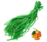 HIAKDOFT 100 Piezas Bolsa de Malla de Nylon Verde Unidades Resistente y Sellada para Frutas Verduras y Mariscos Ligera y Reutilizable para y Almacenamiento