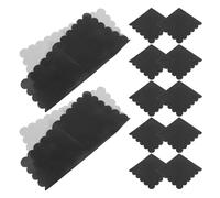 HIAKDOFT 100 Unidades Servilletas Desechables Negras Forma de Abanico de Unidades Papel Absorbente para Fiestas Bodas y Montaje de Mesas Elegantes