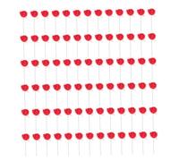 HIAKDOFT 144 Piezas Cabezas de Rosas Artificiales Realistas de Espuma con y Flores para Manualidades DIY de Boda Centros de Mesa Decoración de Fiestas y Arreglos