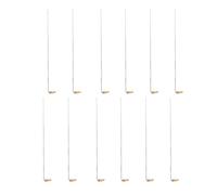 HIAKDOFT 15 Cucharas de Cobre para Combustión Química Instrumento de Enseñanza Tamaño 21-24 CM Mango Largo Resistente Suministros de Laboratorio para Lecciones de Química y