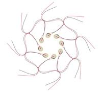 HIAKDOFT 15 piezas Transductor Piezoeléctrico para Guitarra y Batería Disco Acústico con Cable de Captador de Contacto para Amplificar Sonido Musical