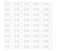 HIAKDOFT 150 Unidades Ganchos de Riel para Cortinas de Plástico Deslizadores Resistentes para Riel de Ventana Clips Deslizantes para Suspensión Estable y Organización de Cortinas