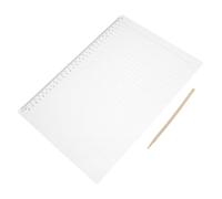 HIAKDOFT 2 Juegos Plantillas de Regla Recta de Plástico Espaciado con Cuadros para Exámenes Escritura y Dibujo Herramienta Versátil para Práctica y Organización Escolar