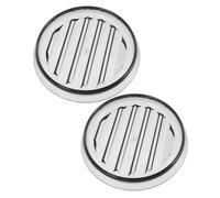 HIAKDOFT 2 Piezas 2 Posavasos Redondos para Tetera de 15,7 CM, Tapete Resistente al Calor de Material PP Gris, Base Antideslizante, Multiusos para Cocina, Comedor y Sala de Estar,