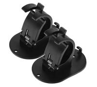 HIAKDOFT 2 Piezas Abrazadera De Barra De Cortina Sin Taladrar Soportes Autoadhesivos para Baño Dormitorio Cocina Ganchos para Cortinas De Ducha Soporte De Sin Taladrar