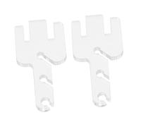 HIAKDOFT 2 Piezas Adaptadores Compactos para Tensor de Hilo Horquillas Resistentes para Máquinas de Tejer K Compatibles con Addi King y Express Accesorios Precisos para Guía de Hilo