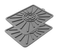 HIAKDOFT 2 Piezas Alfombrilla de Silicona para Hornear y Escurrir Aceite Resistente y Reutilizable Accesorio de Barbacoa Compatible con Diversas y para Cocinar al Aire y Mantener Limpia